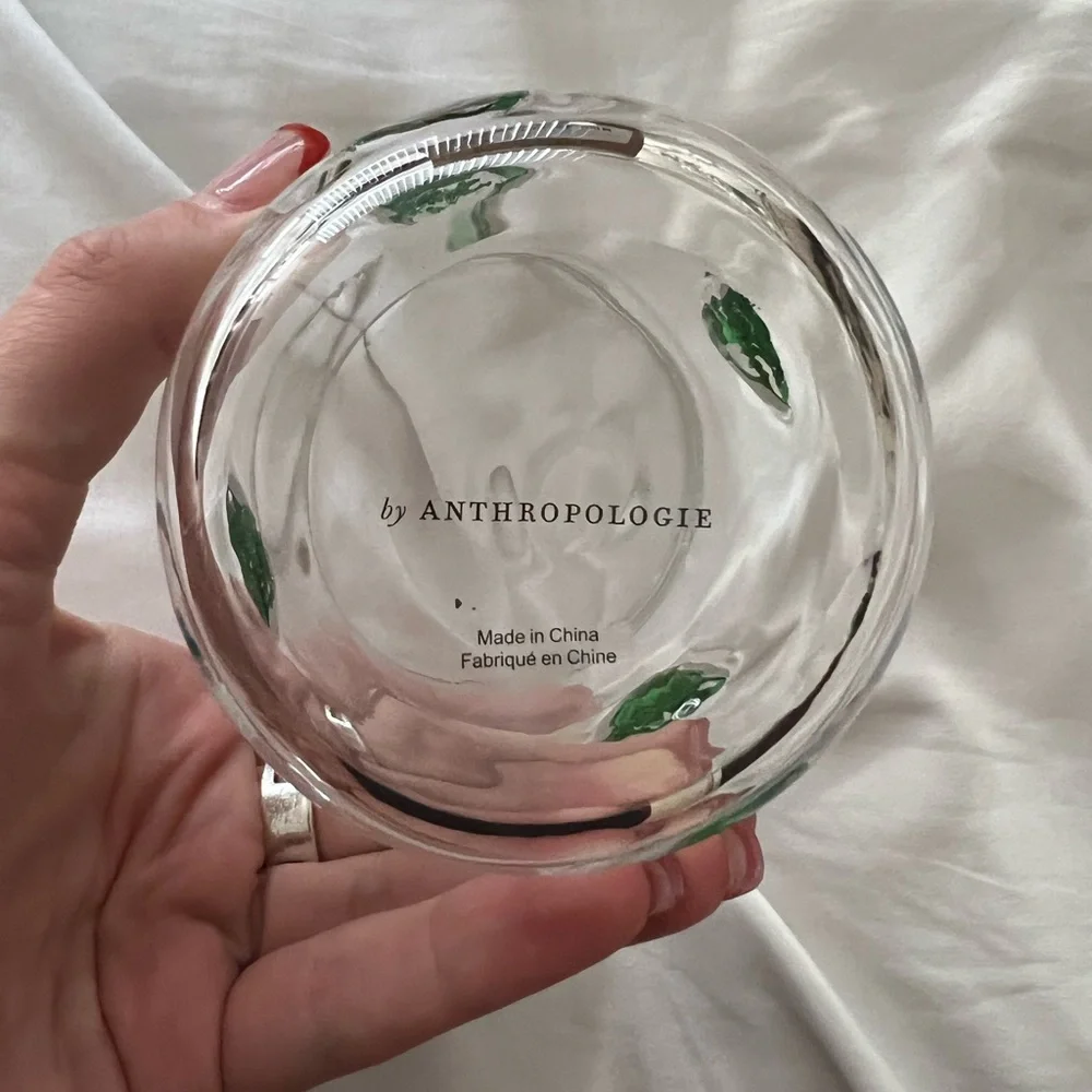 Anthropologie Christmas Tree Icon Juice Glass